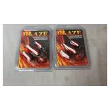 Two Blaze 3-piece premium casting spoon packs