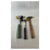 Three-piece hammer grouping featuring two