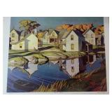 A.J. Casson White Village limited-edition art