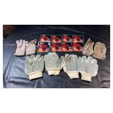 Collection of gloves featuring several pairs of
