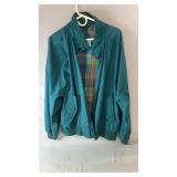 Teal MSP Sport Moores zip-front jacket, size XXL,