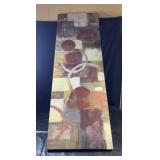 Large rectangular canvas wall art with an