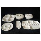 Sunkist Party Platters & bowls by Van Nuys Pottery