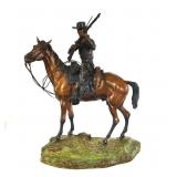 After E.E. Heikka Western Bronze Cowboy