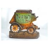 Antique Cast Iron stagecoach Door Stop