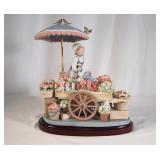 Lladro -  flowers Cart and umbrella