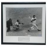Ted Williams signed photograph presentation
