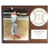 Stan Musial signed  photo presentation