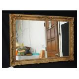 Gold frame mirror