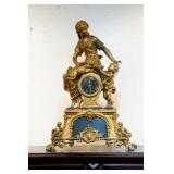French brass Figural clock