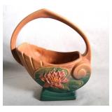 Roseville Art Pottery 381-10" Water Lily Basket