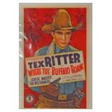 "Where the Buffalo Roam" - Tex Ritter movie poster