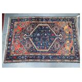 Kurdish rug - blue center