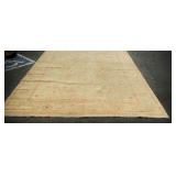 Vintage Hand Knotted Oushak Turkish Rug