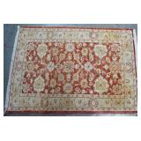Small Agra rug - Persian red/beige