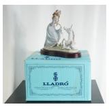 Lladro - Girl w Unicorn w stand and (orig box)