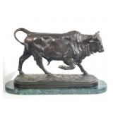 Isidore Bonheur 1827-1901 Bronze Taureau Chargeant