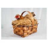 Chicken in split oak basket