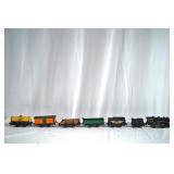 Vintage American Flyer train - 6 cars & locomotive