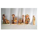 Five Goebl Hummel figures