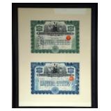 Golden Era Radio Stock Certificates  - 2 Marconi