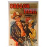 "Oregon trail" Vintage Movie Poster Signed