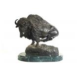 After Fredrick Remmington bronze - Buffalo