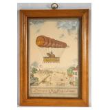 French Balloon 1786  print