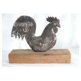 Antique Cast iron chicken doorstock