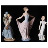 3 Lladro ladies - Dance, Balloons & Gown
