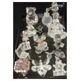 Crystal glass miniature animals