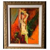 Niel Boyle oil on board - Impressionist
