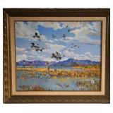 Charles Monahan 1956 oil on canvas - landscape