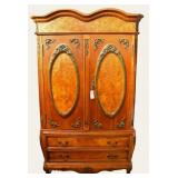 French Style Burlwood d Armoire