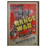 William Boyd  - Range War Vintage Movie Poster