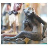 Antique Bronze Monkey - Macaque