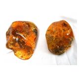2 Large Amber specimens