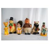 6 Chalk carnival figures