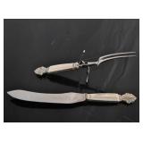 Georg Jensen 2 pc Sterling Carving Set