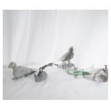 6 Bronze. lead .bird faucet & antique collectibles