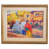 Tom Talbot oil on canvas - Fiesta San Geronimo