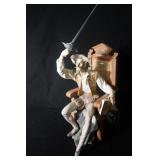 Lladro - Don Quixote in chair