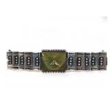 Vintage Sterling Mexico articulating bracelet
