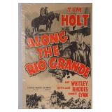 Along the Rio Grand Vintage Western Movie Poster
