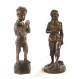 Two 19thc. Bronzes J. Bastiane -