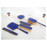 Art Deco Sterling & Cobalt dresser Set