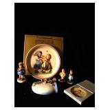 5 Goebl collectibles plate, figurines etc...