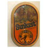Vintage SUNKIST Soda "Good Vibrations" Wall Clock