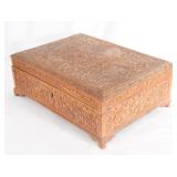 Wood carved box