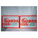 2 Sunkist  member signs on board